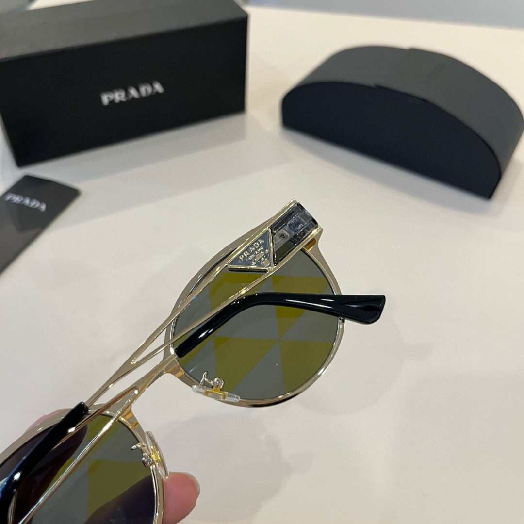 Prada round frame sunglasses