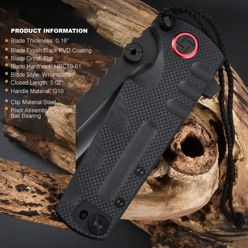 ⏰Final 7-hour Only 29.99🎁-PROPONENT ATZ-1820P D2 Steel Black PVD Blade