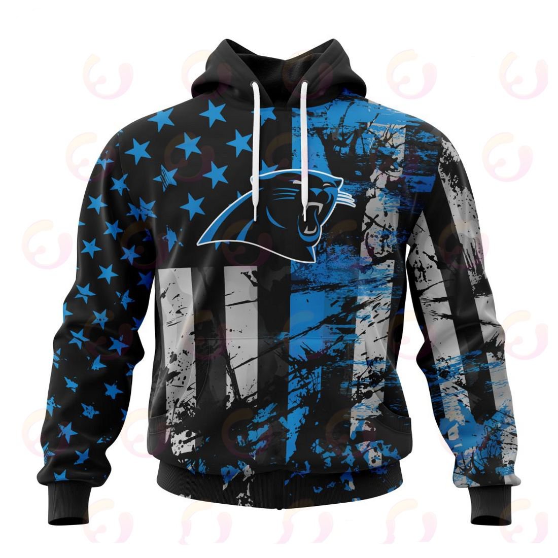 CAROLINA PANTHERS 3D HOODIE JERSEY FOR AMERICA