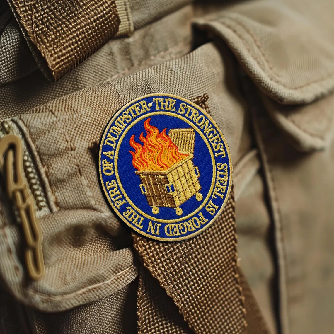 Dumpster Fire Iron-On Patch
