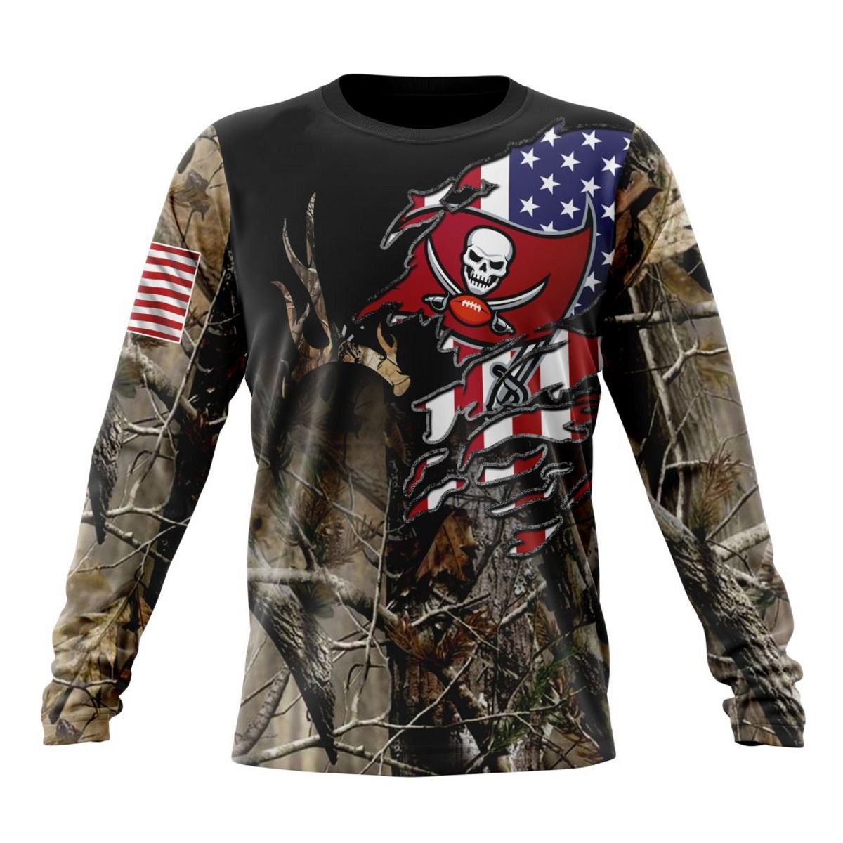 TAMPA BAY BUCCANEERS 3D HOODIE CAMO REALTREE HUNTING