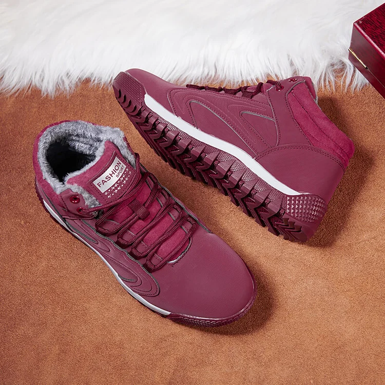 Couple's Non-Slip Plush Sneakers
