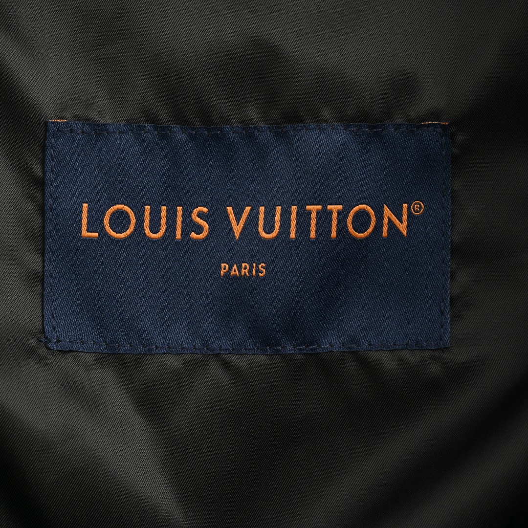 Louis Vuitton 24Fw embroidered lettering baseball jacket