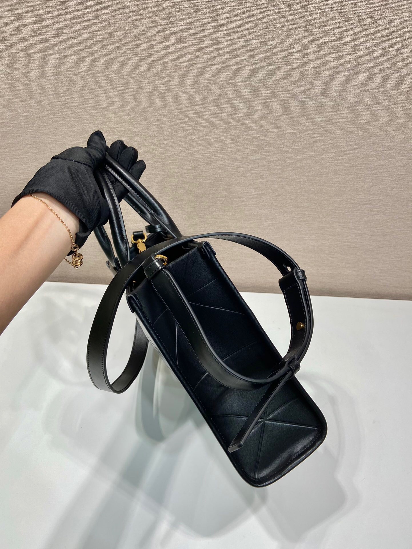 Prada Triangular Diamond Small Tote Bag 1BA379