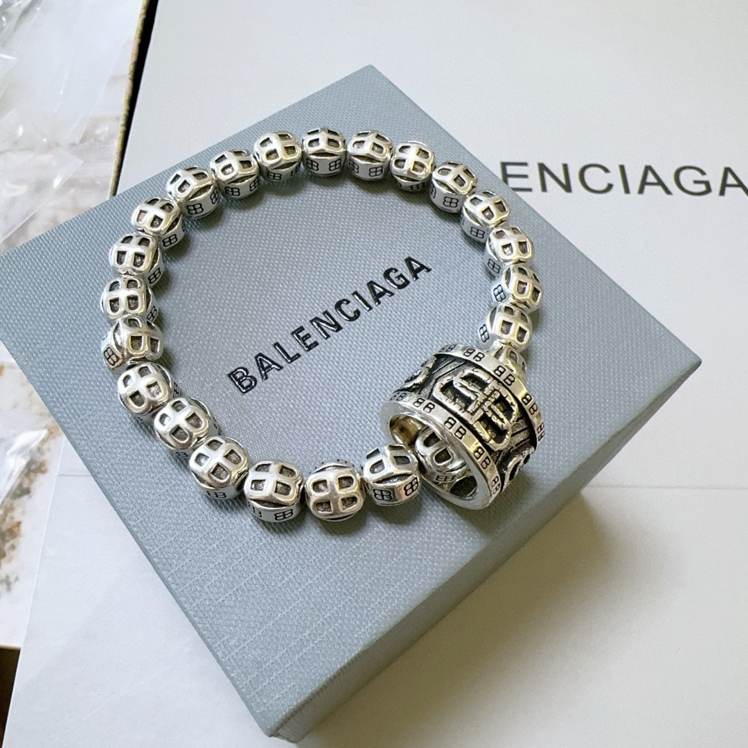 Balenciaga Ring Thai Silver Style Bracelet