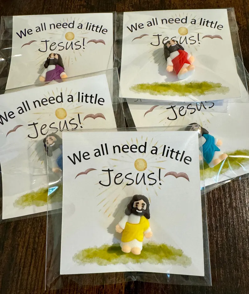Little Jesus Pocket Cards for Church Party Favors