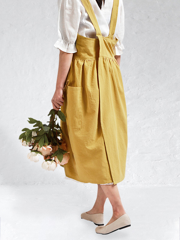 Vintage Cross Back Comfy Apron