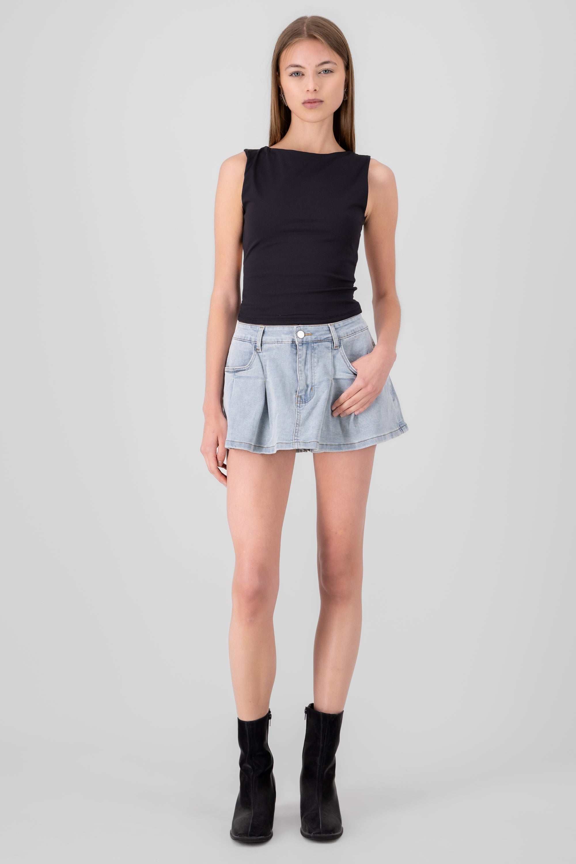 Denim Mini Skirt
