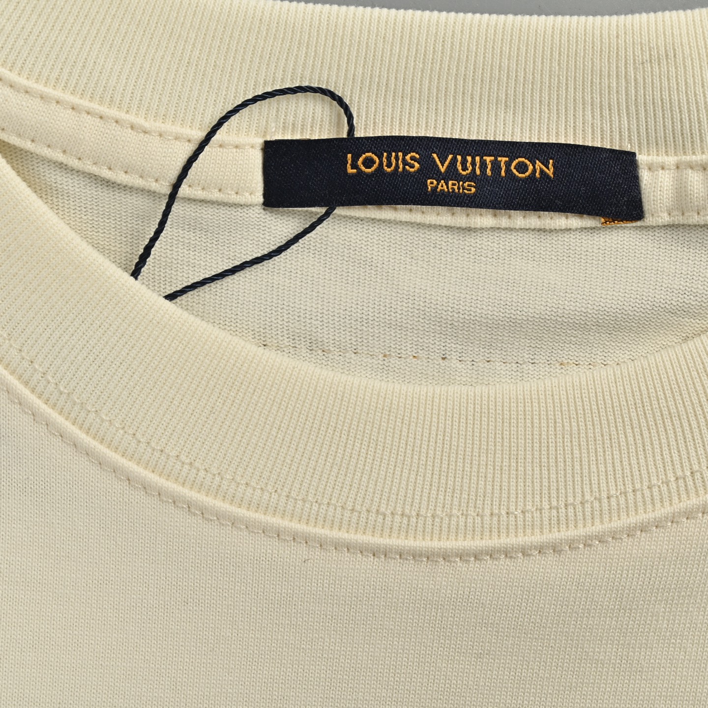 Louis Vuitton 25ss leather pocket badge short sleeve