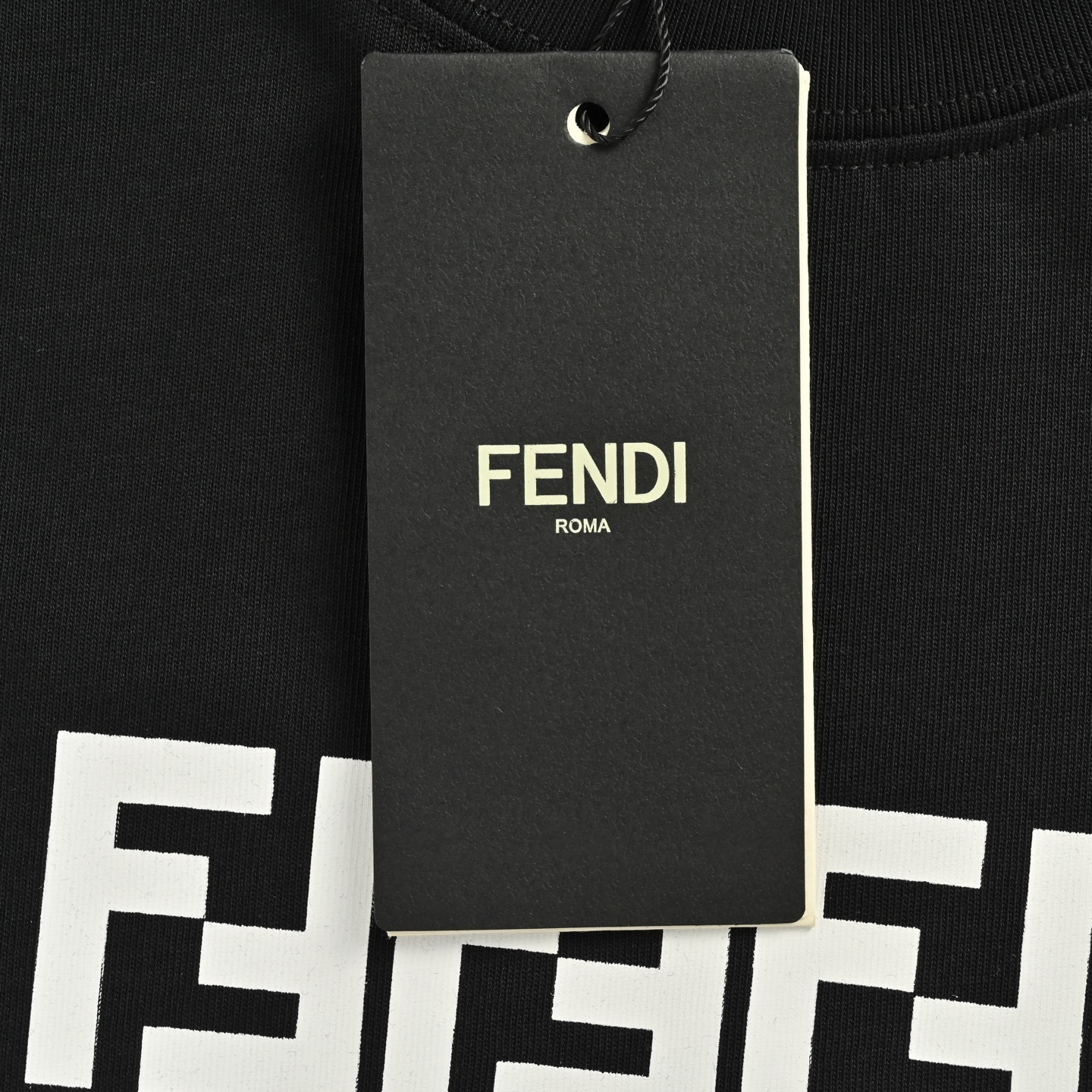 Fendi 25ss little monster eyes silicone letter logo short sleeve