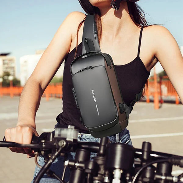 (🔥Father's Day Hot Sale-Save 50%OFF)-USB Charging Sport Sling Anti-theft Shoulder Bag(Great Gift🎁)-BUY 2 GET FREE SHIPPING