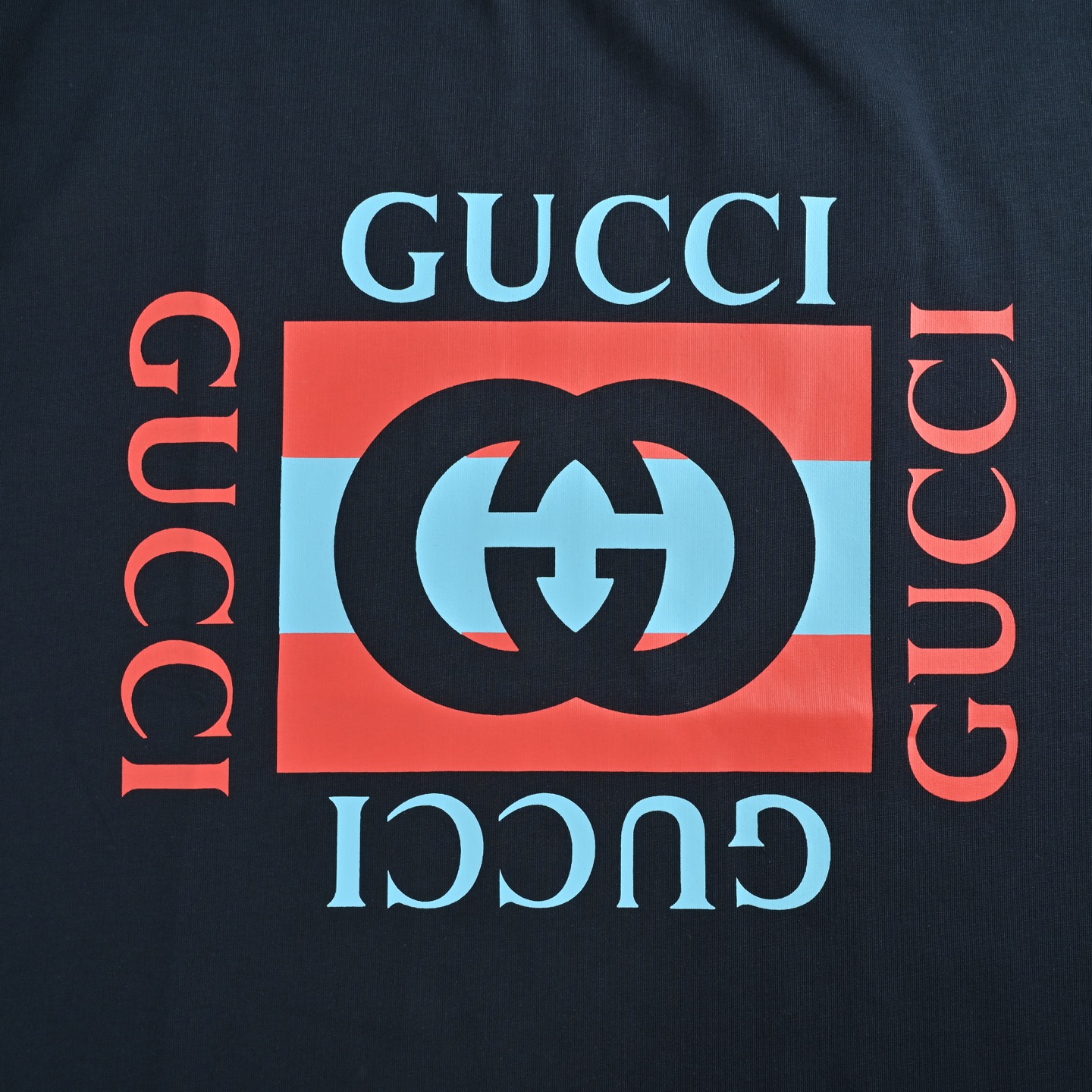 Gucci 25ss Double G logo print short sleeves