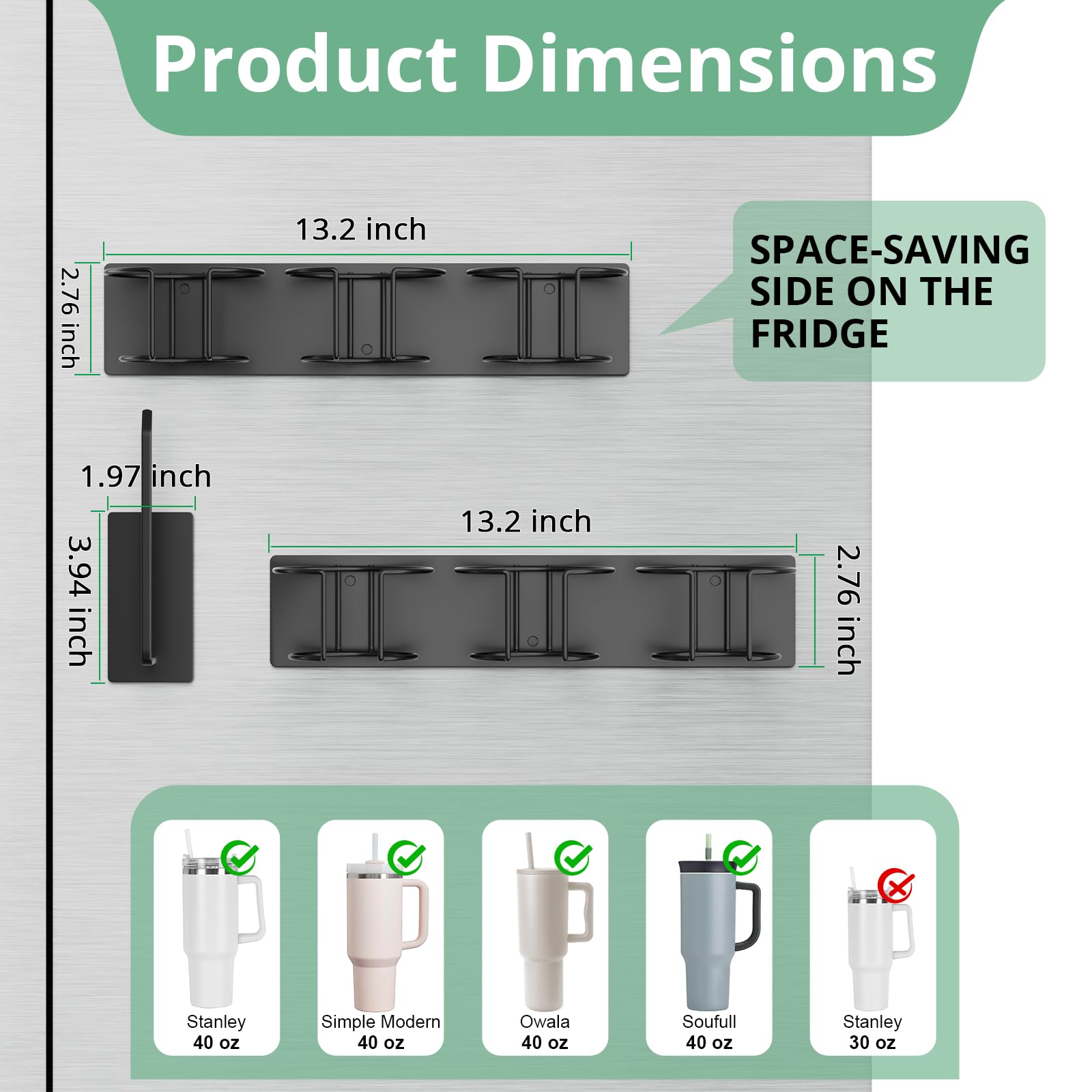 Magnetic Stanley Cup Holder for Refrigerator