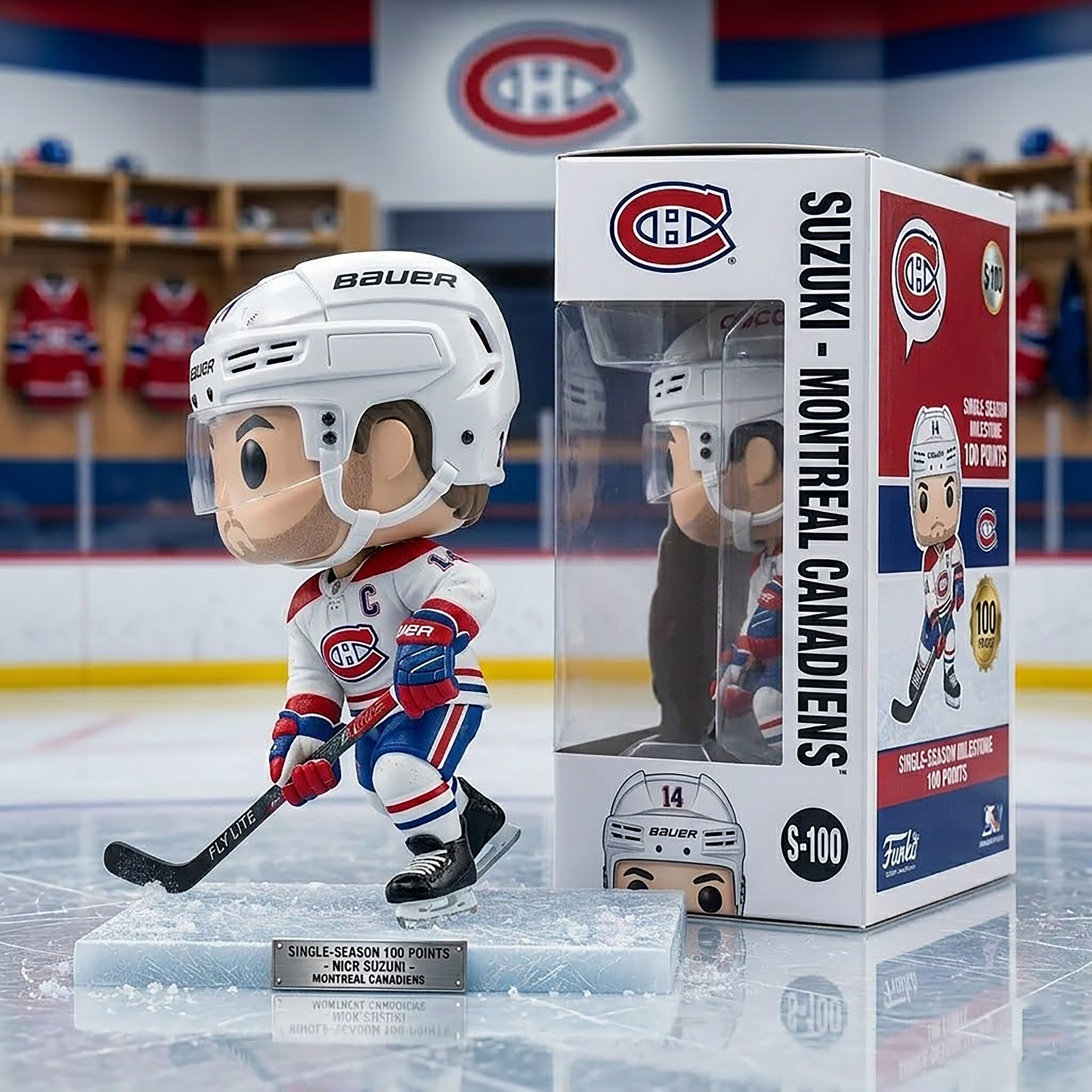 🏒 Nick Suzuki: 100 Points Historic Season – Canadiens Pop! Icon 🇨🇦