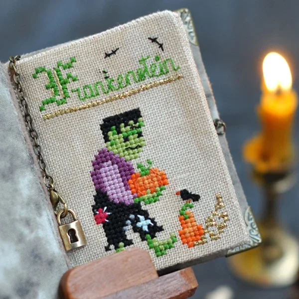 DIY Book of Shadows Halloween Stitch Along Kit- With Instructions