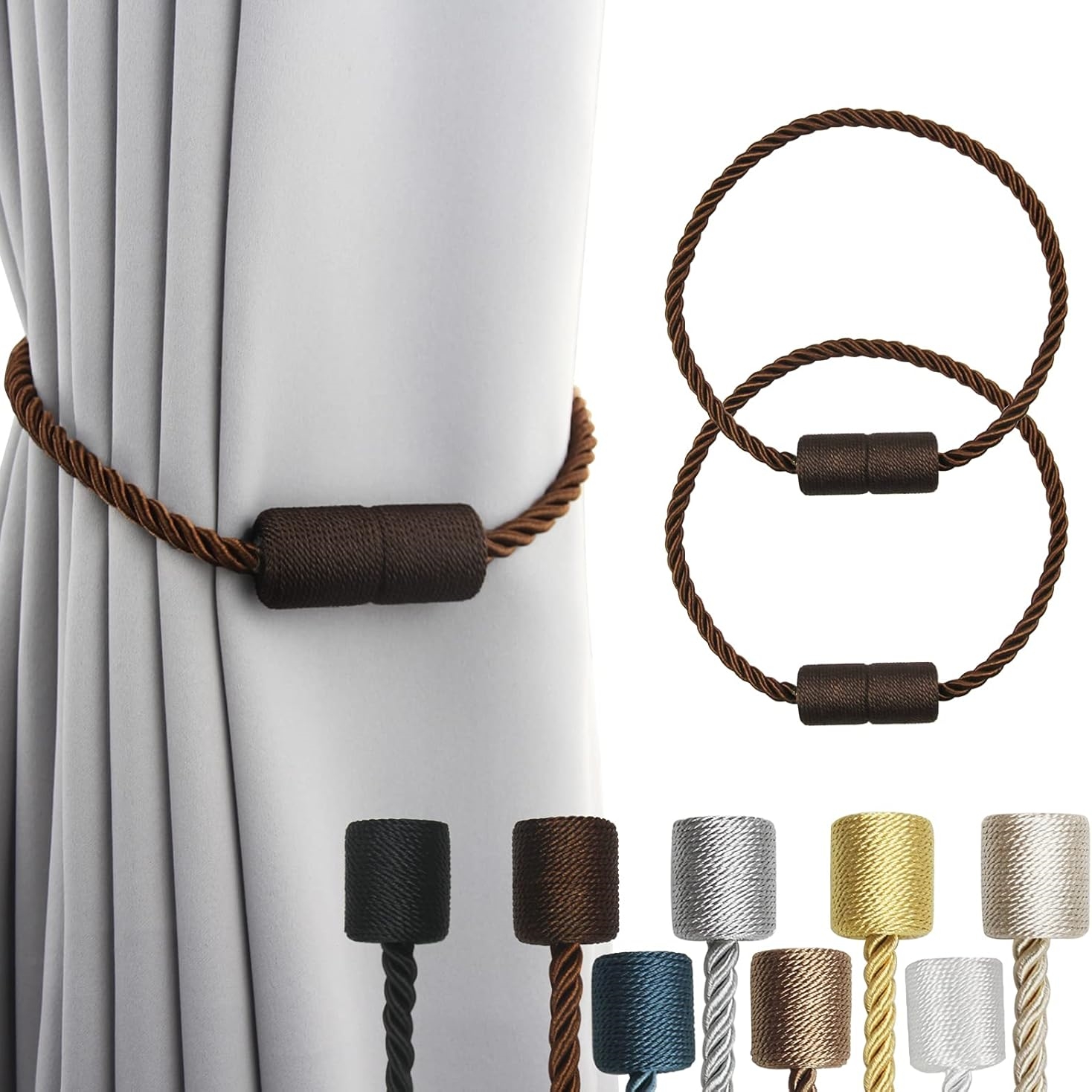 🔥On Sale🔥Strong Magnetic Curtain Tiebacks 2 Pack