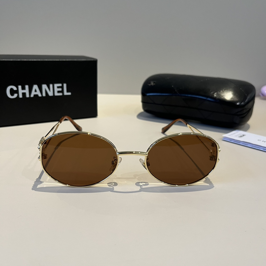 Chanel round frame sunglasses