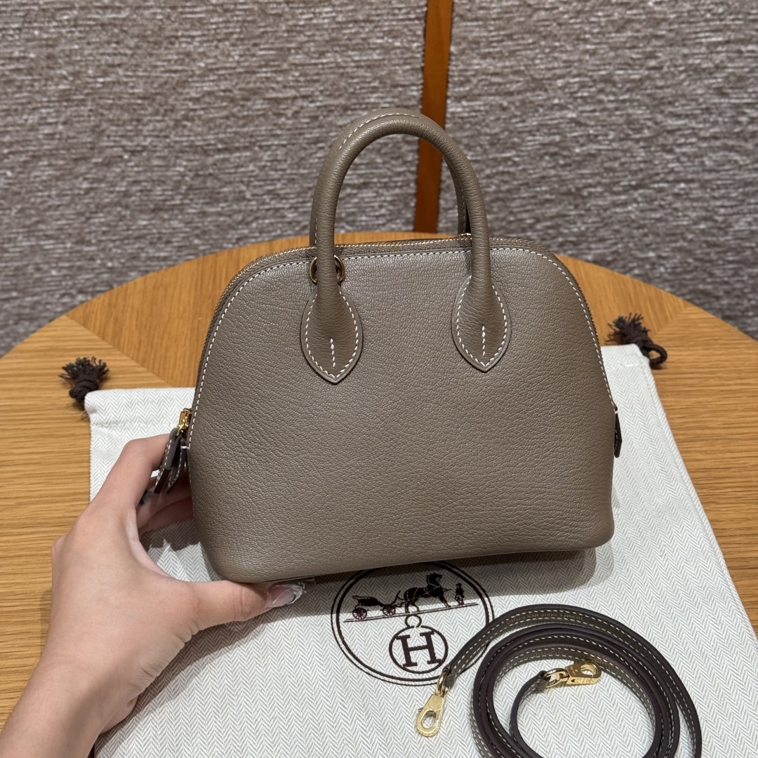 Hermès Mini Bolide 18Etoupe Handbag (Handmade to Order)