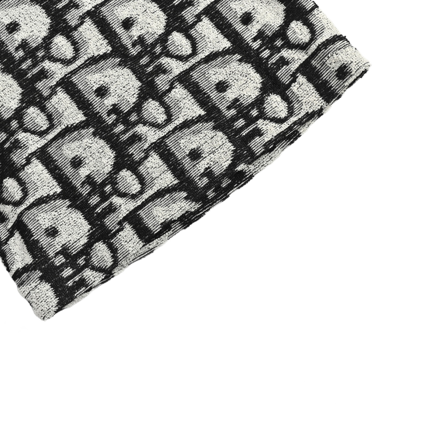Dior 25ss full-print CD monogram jacquard towel short sleeve