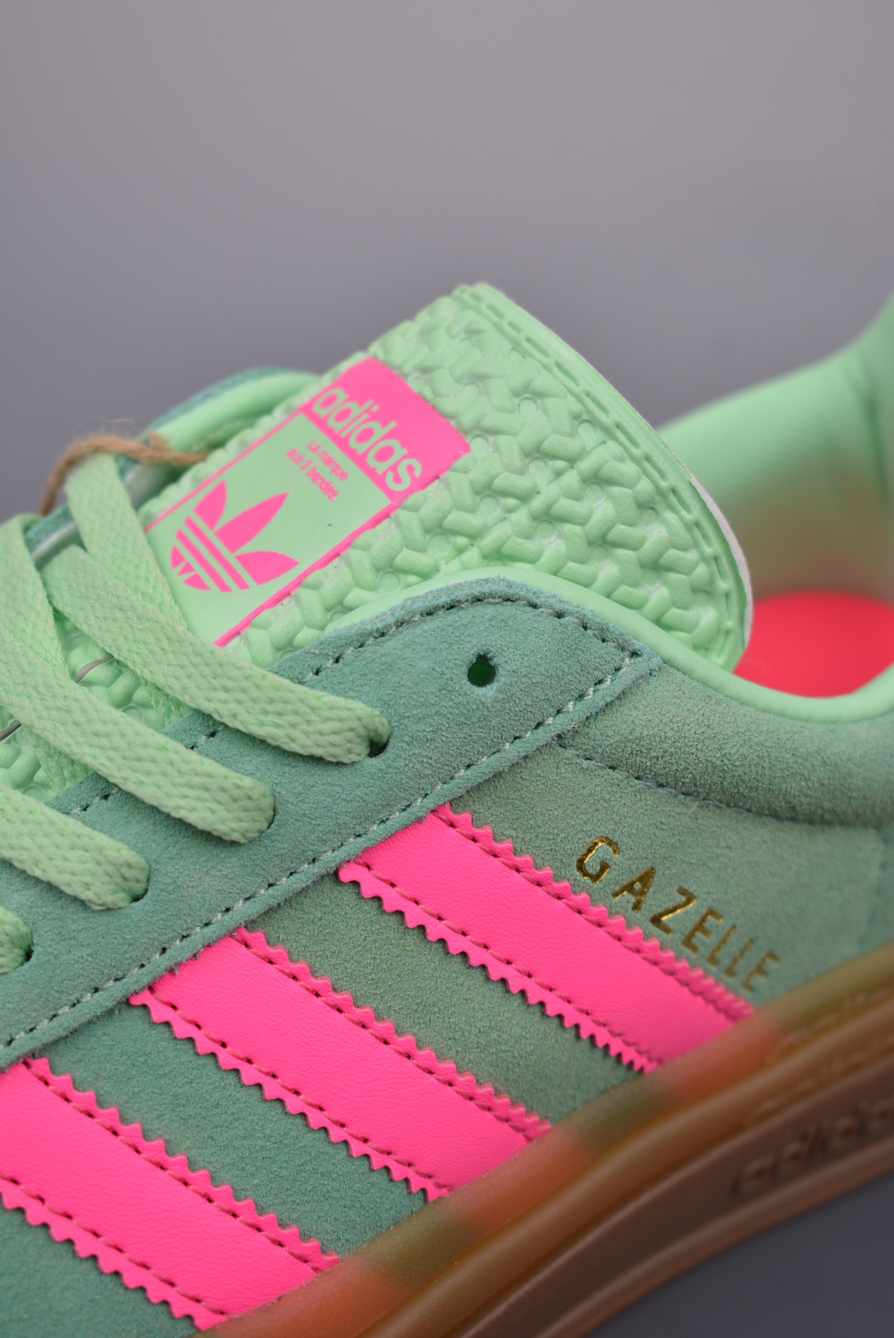 Adidas Originals Gazelle Bold W Vanilla Green Pink ID7056