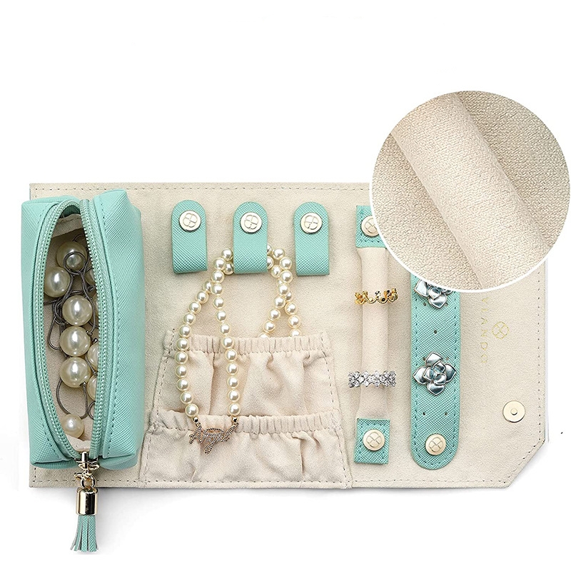 🔥Last Day 50% OFF🔥Genuine Leather Jewelry Roll Bag - Travel Accessory Storage Box📦BUY 2 GET 10% OFF & FREE SHIPPING NOW