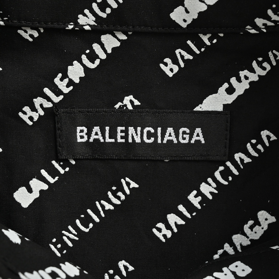 Balenciaga 24ss full-screen lettering short-sleeved shirt