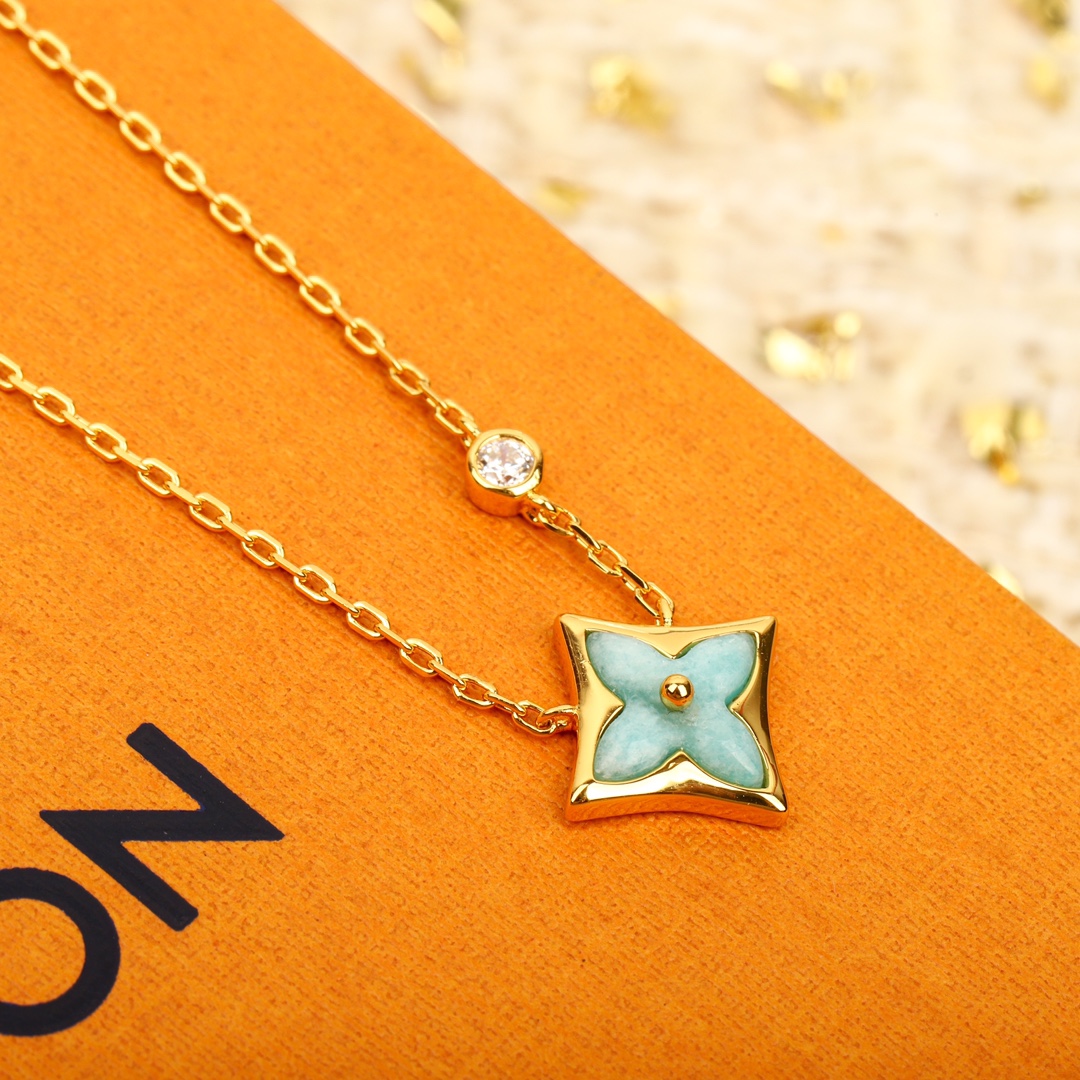 Louis Vuitton Amazonite Necklace