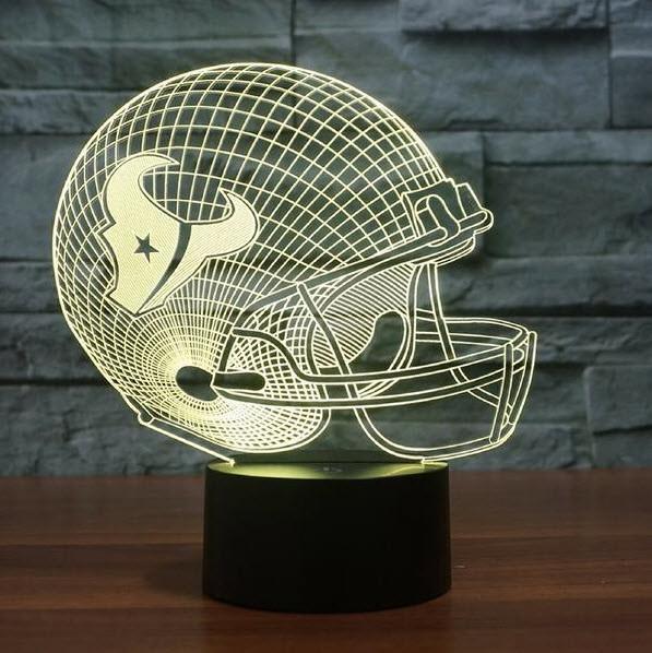 HOUSTON TEXANS 3D LED LIGHT LAMP