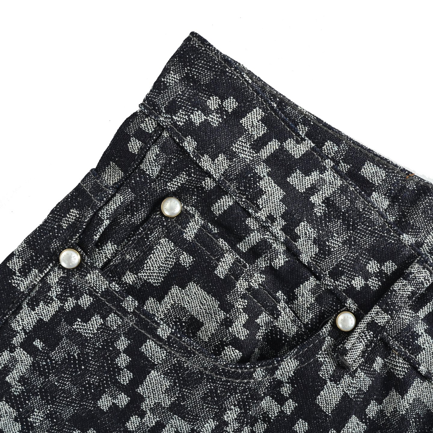 Louis Vuitton 25ss Mosaic Snake Jeans