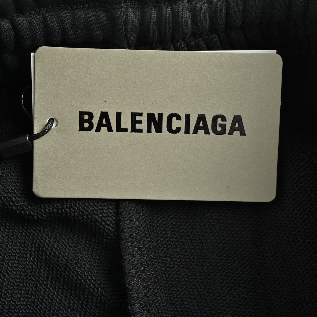 Balenciaga 24Fw reverse lettering distressed trousers