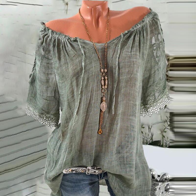 Casual Jacquard Weave Comfy T-Shirt