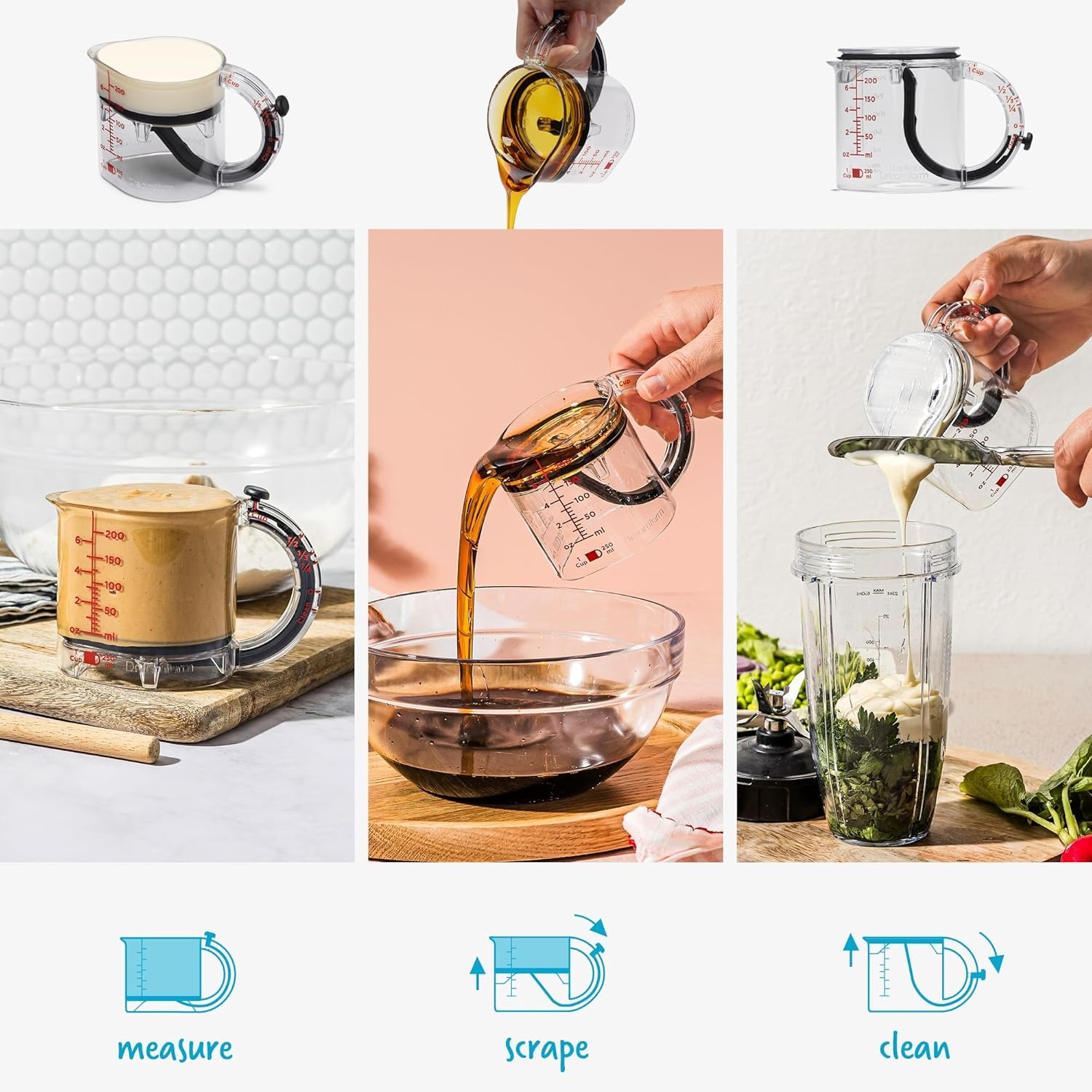 🔥LAST DAY 50% OFF🔥4-in-1 Adjustable Measuring Cup