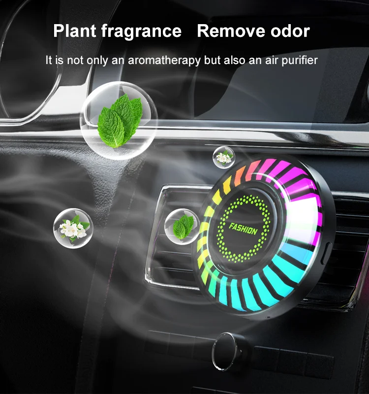 (🔥Father's Day Hot Sale-Save 50%OFF)-🚗Intelligent Vehicle Aromatherapy RGB Lamp with 5ml Essential Oil Tablet-BUY 2 GET FREE SHIPPING