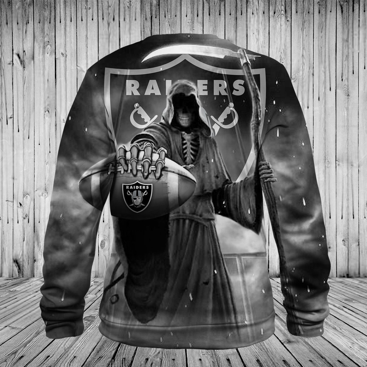 RAIDERS 3D HOODIE SKULL 5