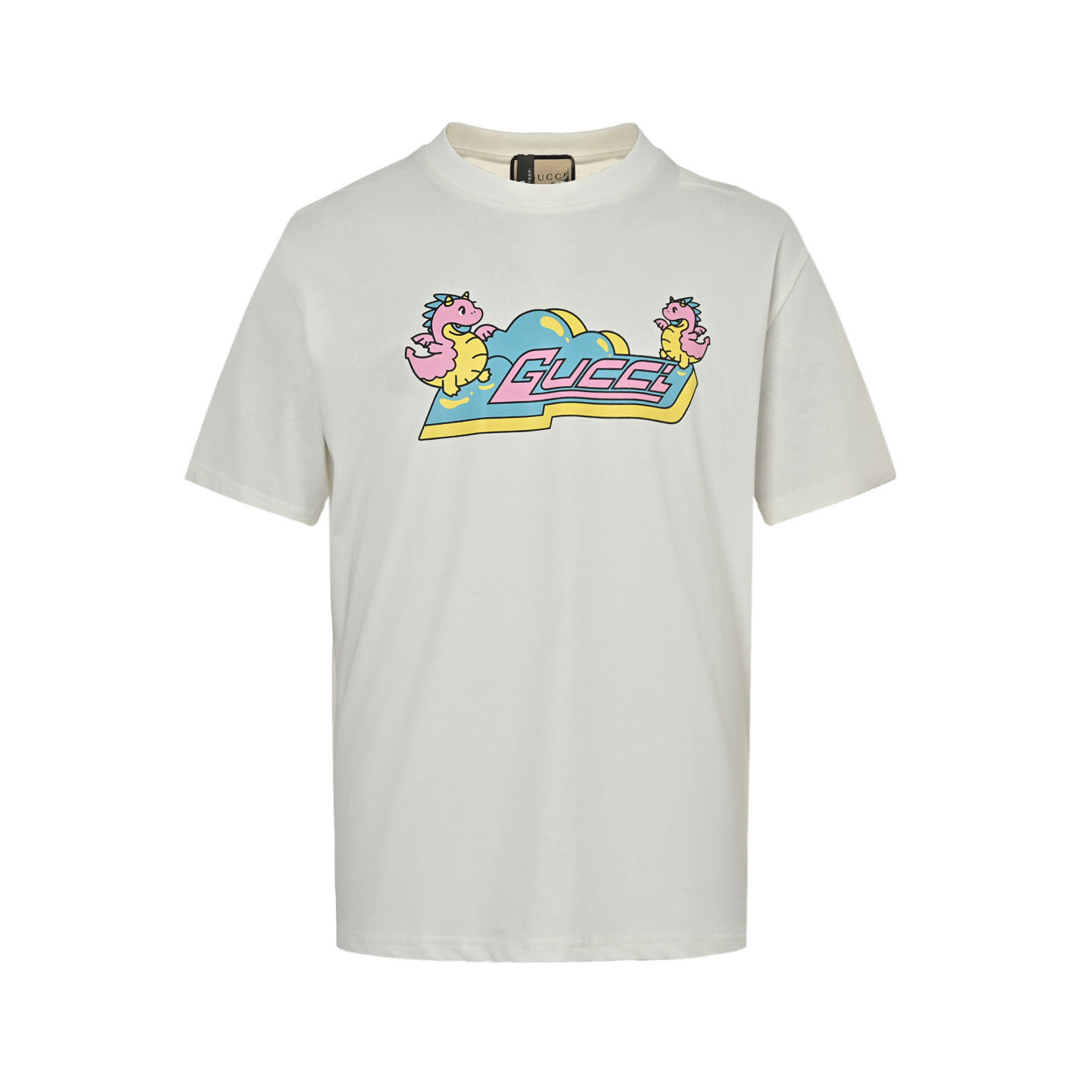 Gucci Bubble Dragon Print Short Sleeve