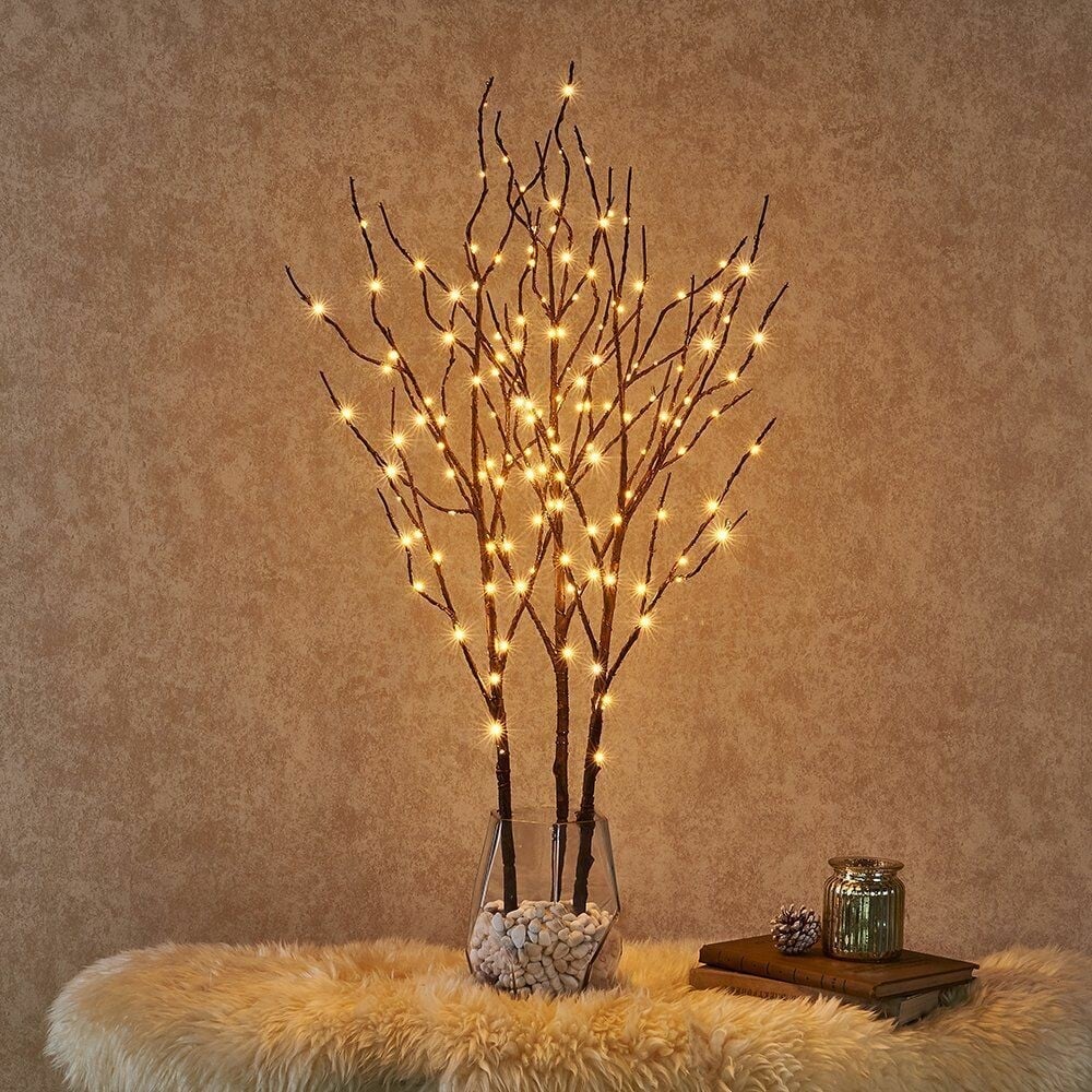 LED Lighted Artificial Branch for Home Decoration