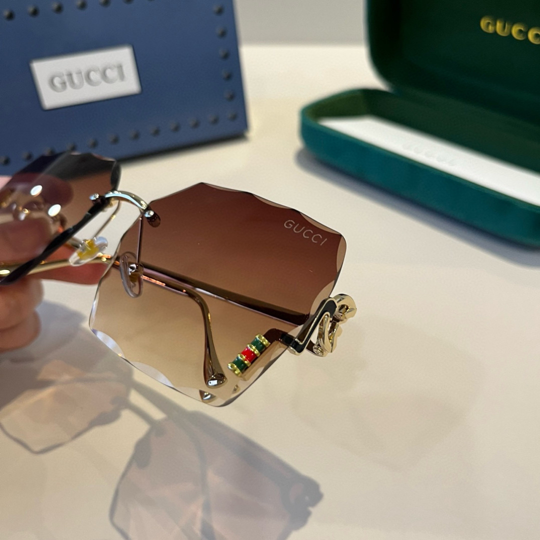 Gucci rimless sunglasses