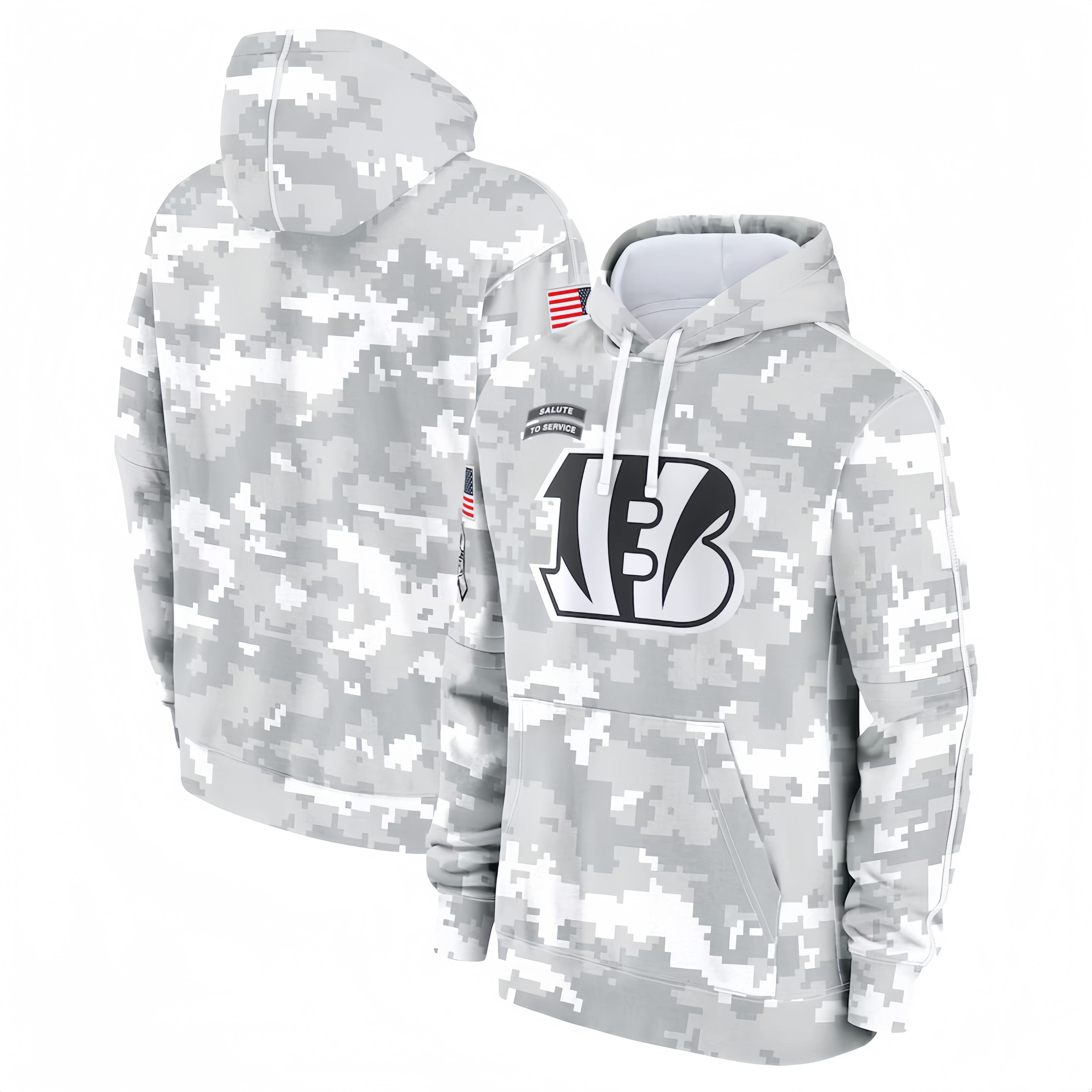 CINCINNATI BENGALS HEAVYWEIGHT HOODIE VETERAN01