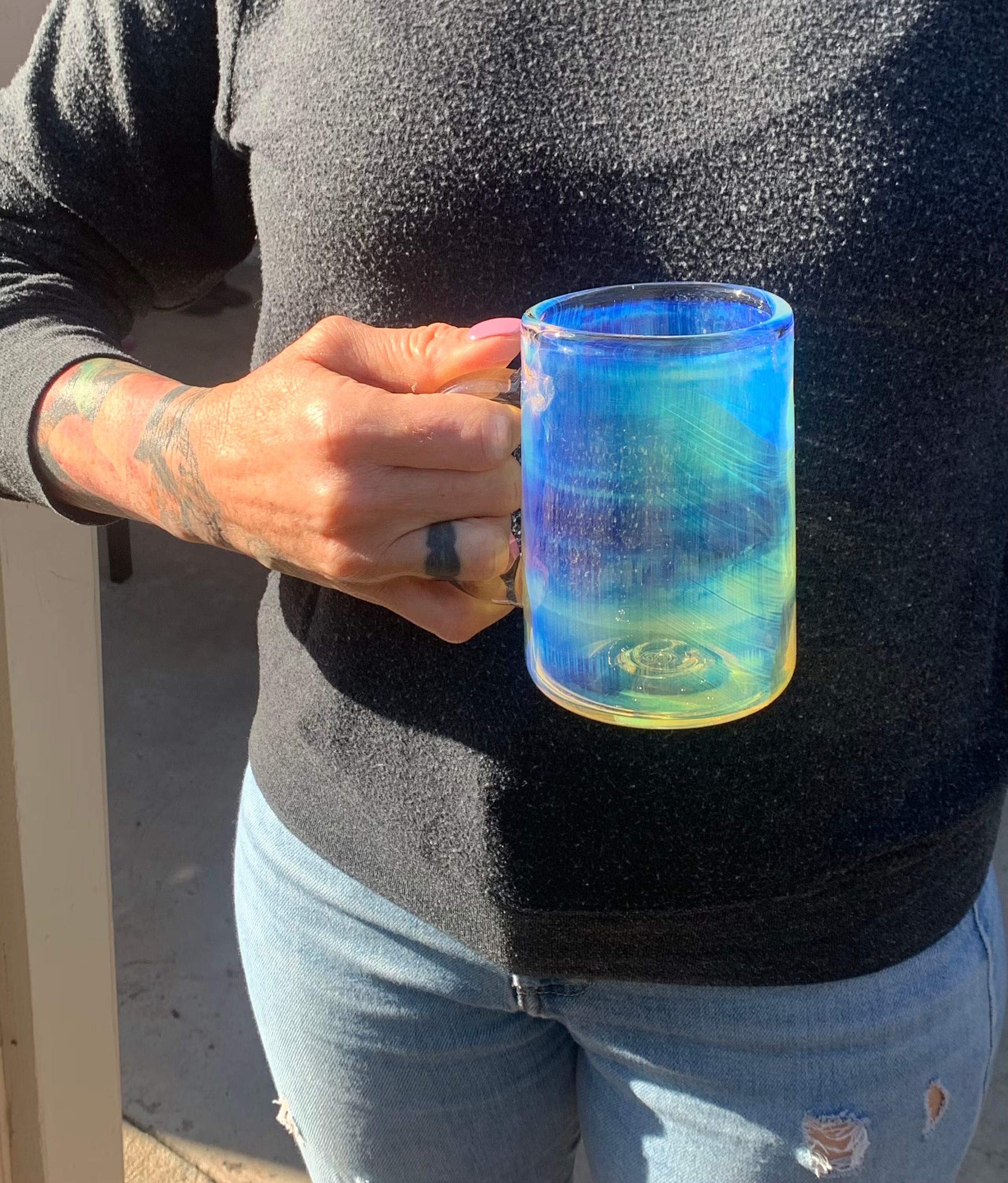 Iridescent Glass Mug