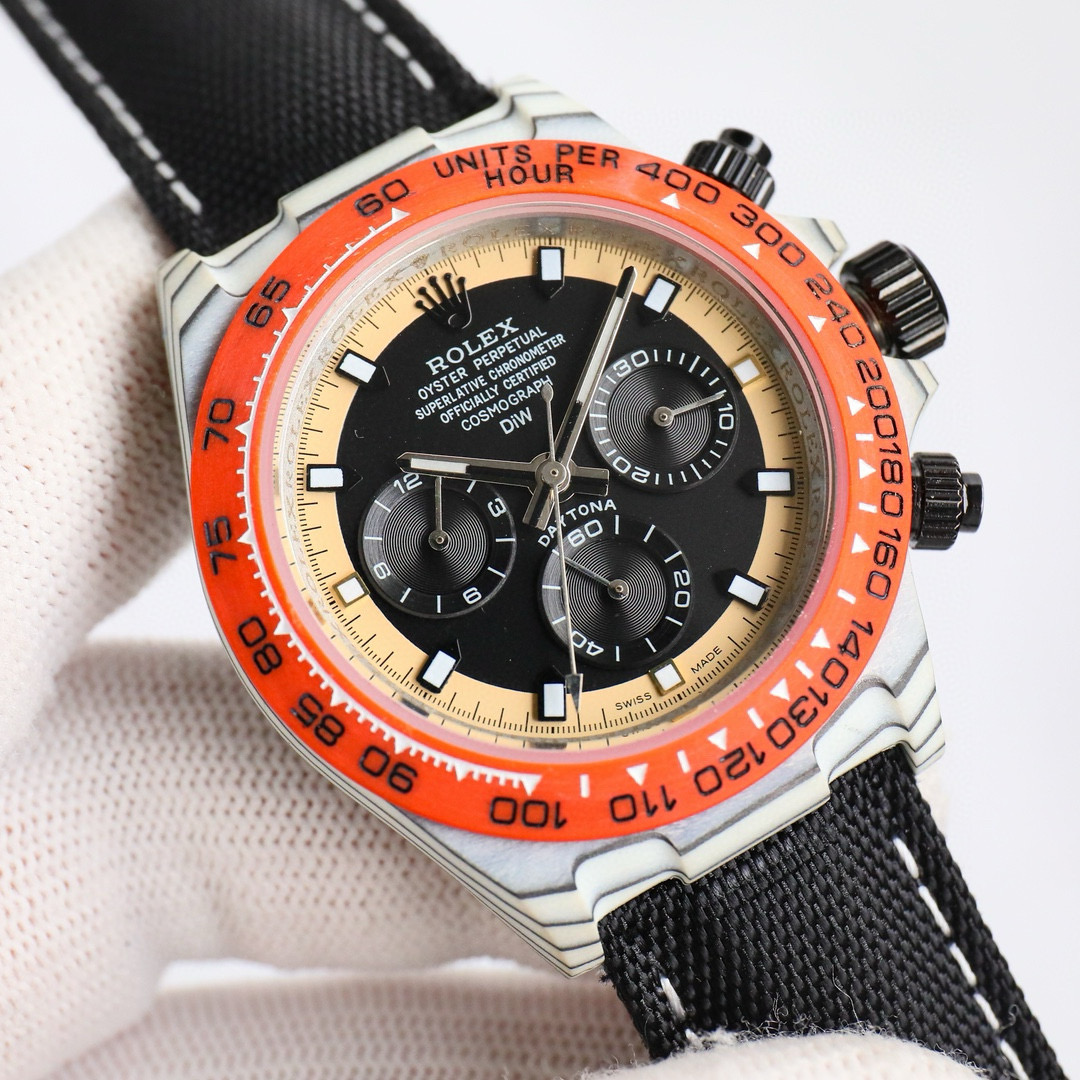 ROLEX-Cosmic Chronograph Daytona Series Carbon Fiber Custom Edition