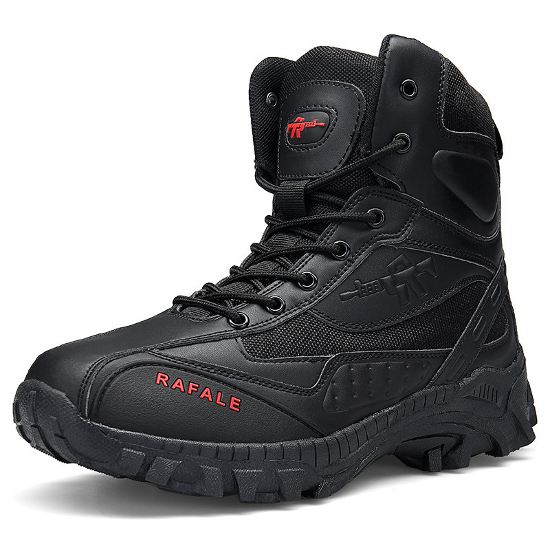 Men Waterproof Non-Slip Hiking Desert Boots Military Combat Boots (Durability Upgrade)
