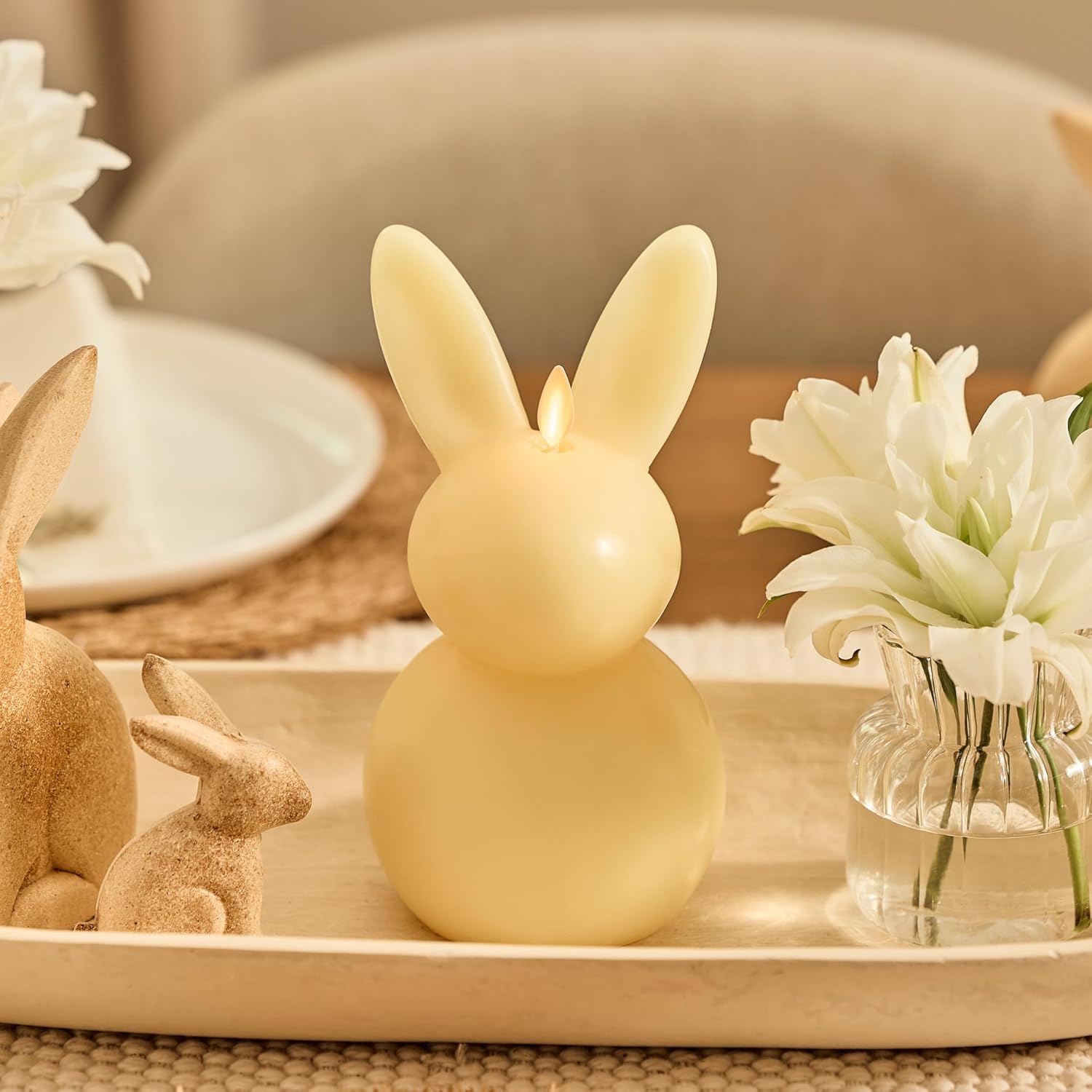 🔥🔥2025 Hot Sale🐰🐰LED Flameless Candle Easter Bunny