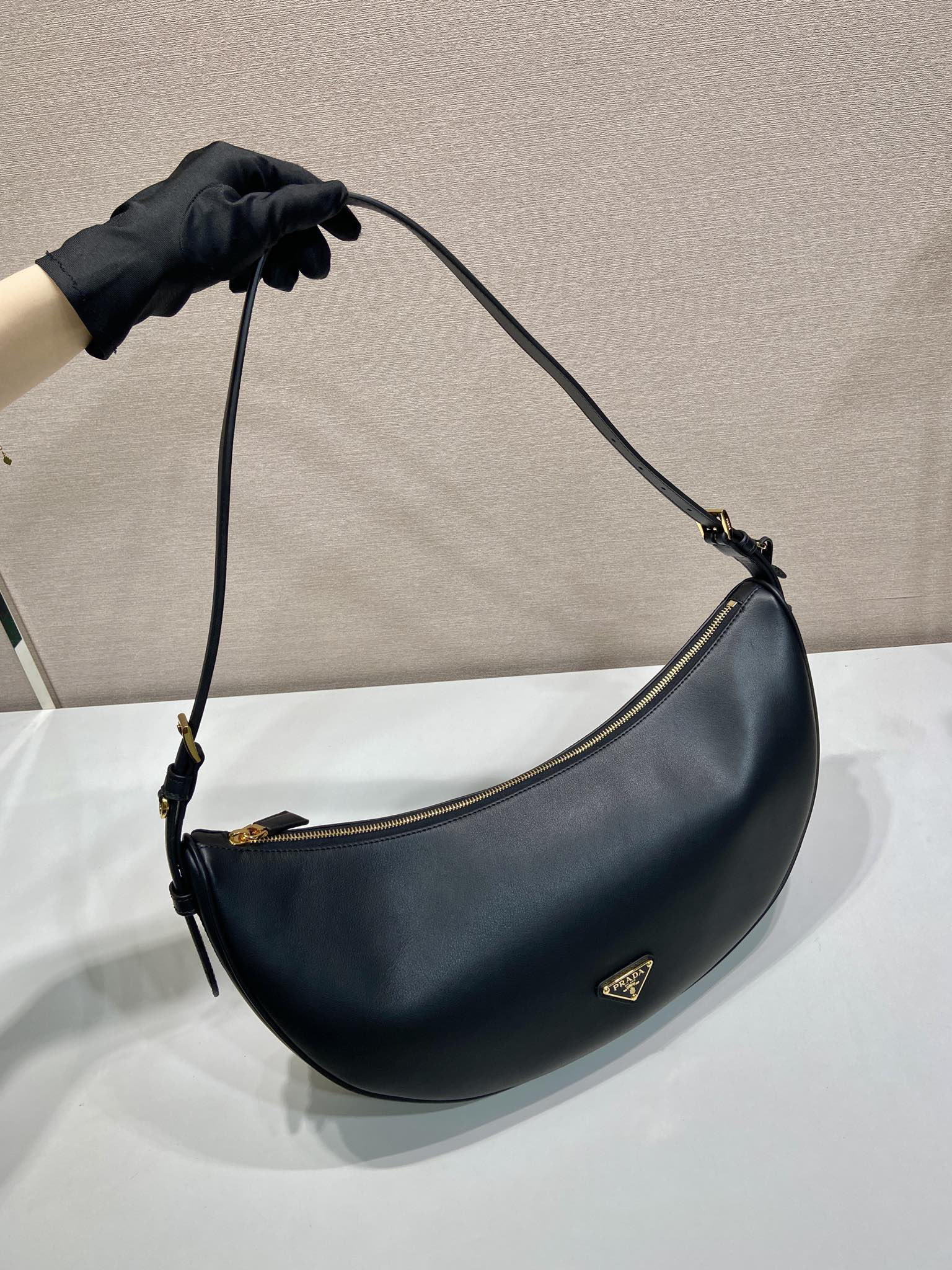 Prada Crescent Underarm Bag 1BC255