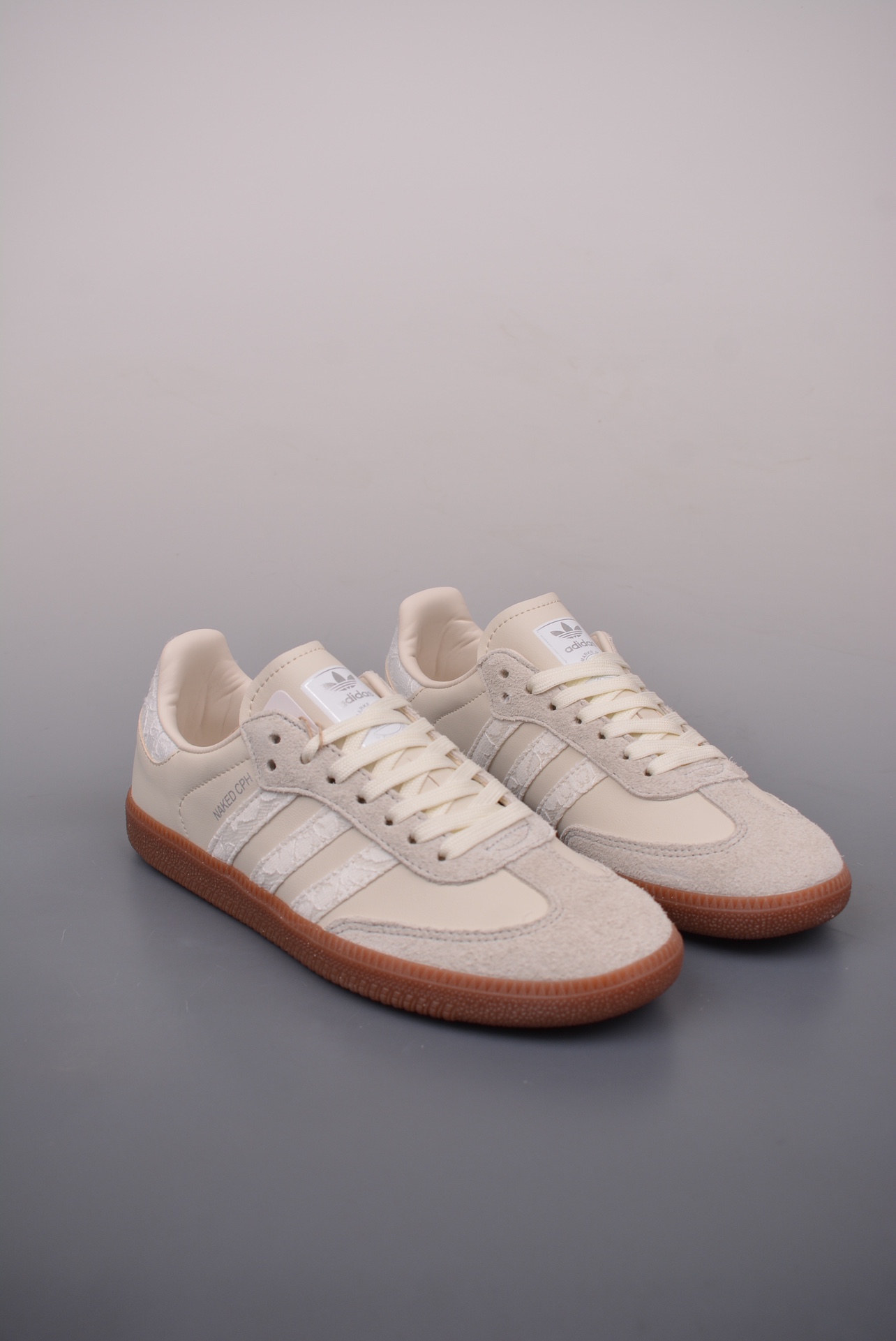 NAKED x Adidas Originals Samba OG White Silver Metallic JI3993