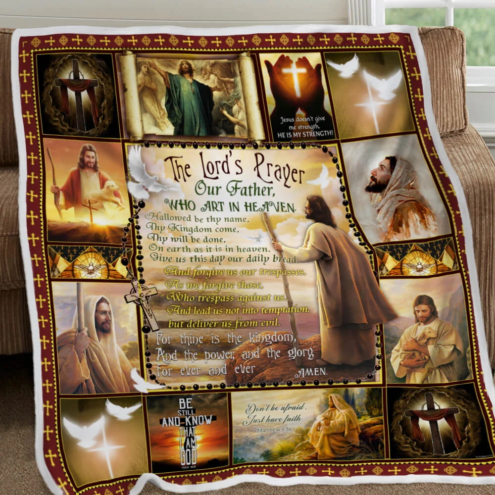 The Lord’s Prayer Our Father Sofa Throw Blanket