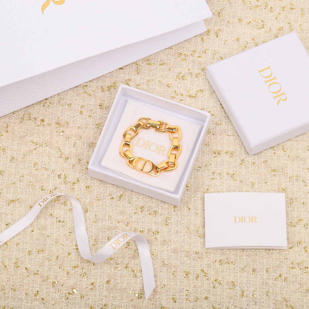 Dior CD thick chain bracelet