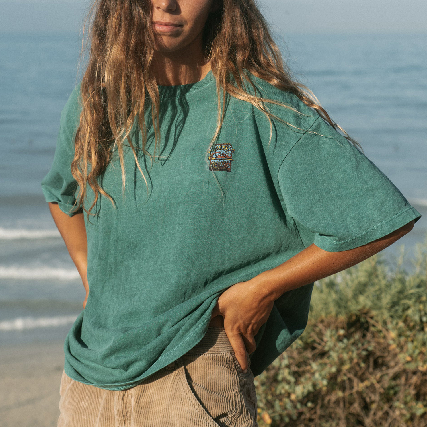 Casual Vintage Quiksilver Surfer Style T-shirt