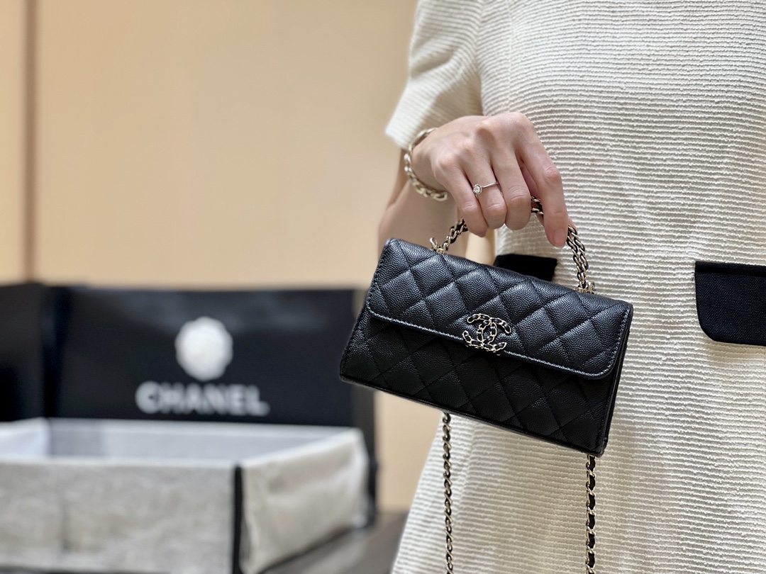 Chanel 23P Spring/Summer Kelly Leather Handle Bag 3238