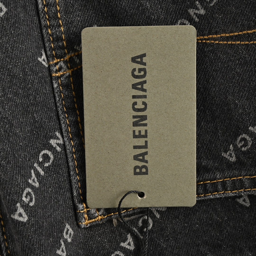 Balenciaga 24Fw Barrage Print Jeans