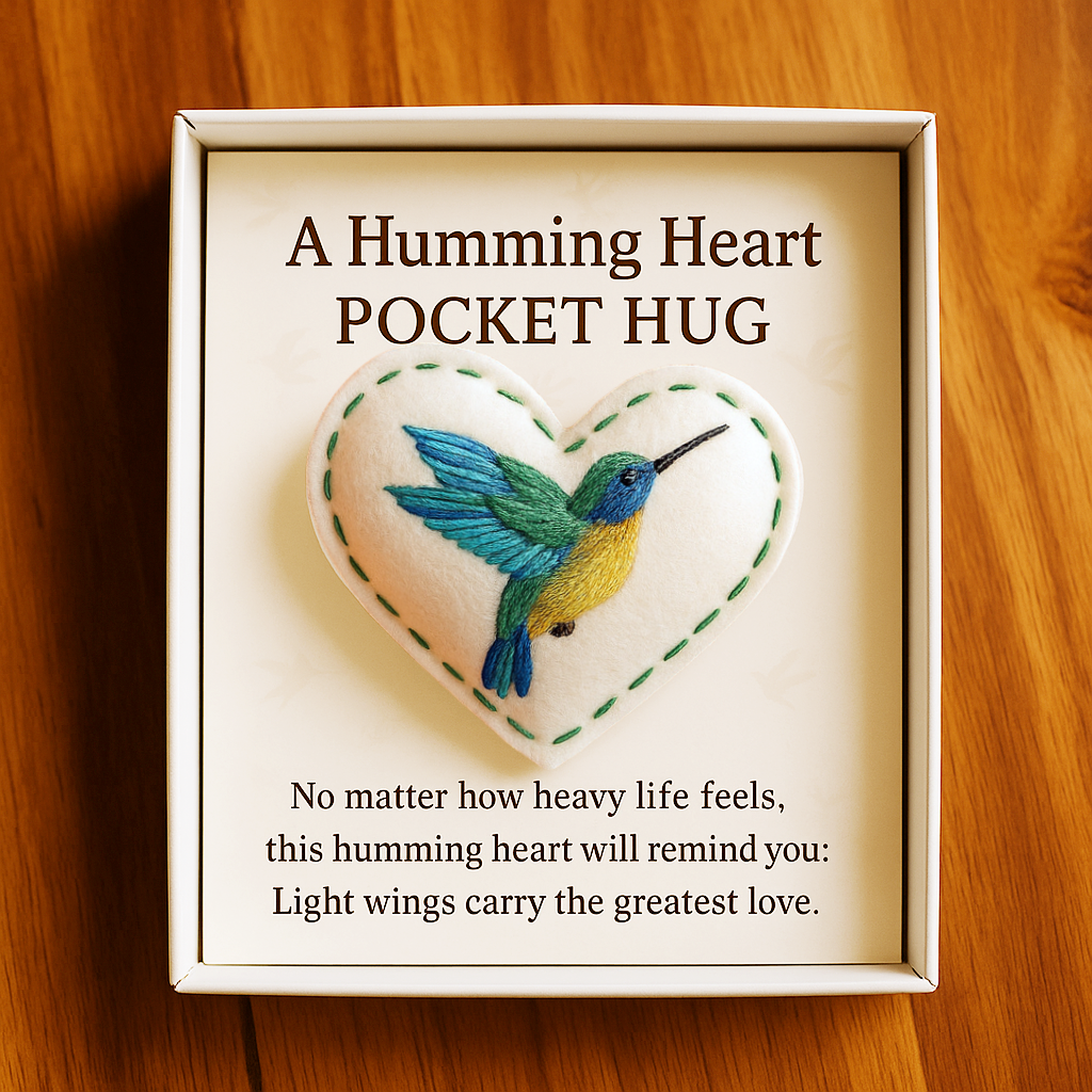 💙Handcrafted Heart-Shaped Bird Pocket Pillow